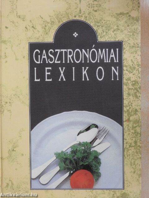 Gasztronómiai lexikon könyv borítója